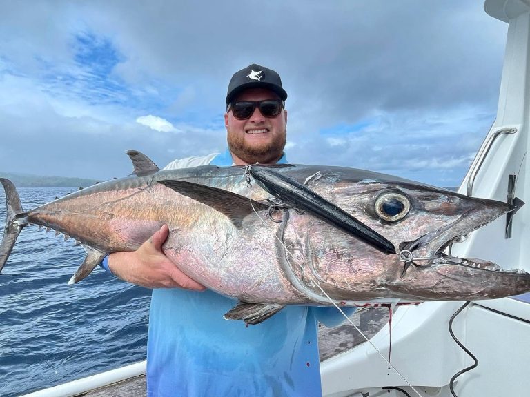 Dogtooth tuna caught jigging a Vanuatu reef